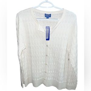 NEW Pendleton Silk Cotton Blend Women’s Cardigan Sweater